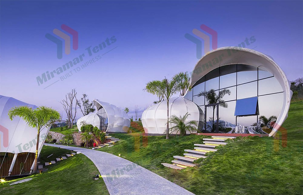 Glamping Seashell Tent Interior